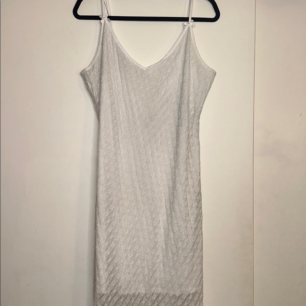 Wild Fable White Textured Dress